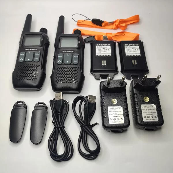 2pcs BAOFENG WALKIE TALKIE BF-R8 Mini Two Way Radio U9 Upgraded Version - Image 6