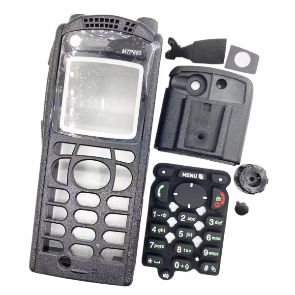 Motorola MTP850 Radio Housing Shell W/ Back Clip Dust Cover Digital Number Rubber Knobs
