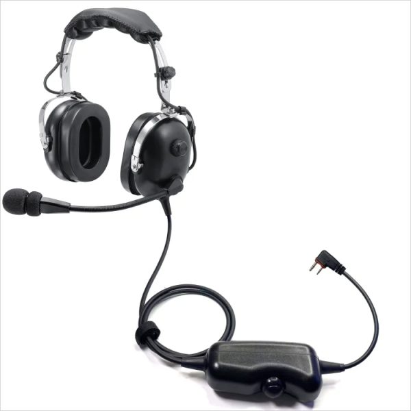 Heavy duty headphones with ear protection and noise reduction for ICOM IC-A25N IC-A25NE IC-A25C IC-A25CE IC-A24 A16 Walkie Talkie Radio Earphones Headset - Image 2