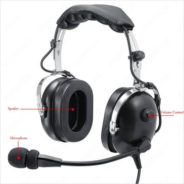 Heavy duty headphones with ear protection and noise reduction for ICOM IC-A25N IC-A25NE IC-A25C IC-A25CE IC-A24 A16 Walkie Talkie Radio Earphones Headset - Image 3