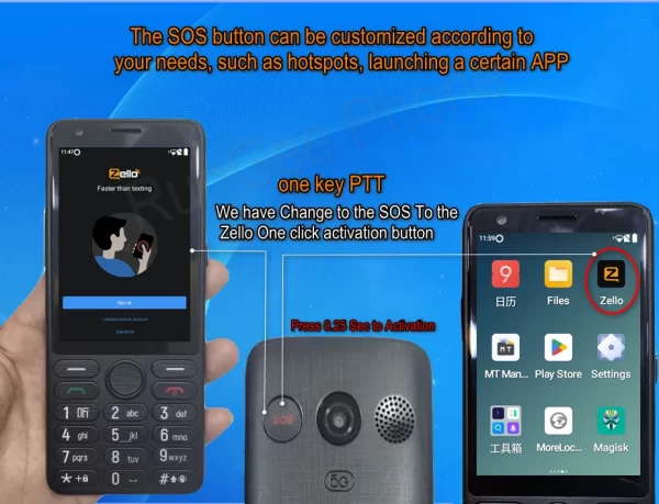 3.54"inch Zello Wifi GPS Touchscreen Hotspot Android Phone 5G Smartphone 3GB+32GB 5MP 3000mAh flashlight Dual SIM Google play - Image 6