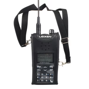 Walkie Talkie Carry Case Artificial Soft Leather Holster Pouch with Adjustable Strap for Leixen UV-25D Portable Radio