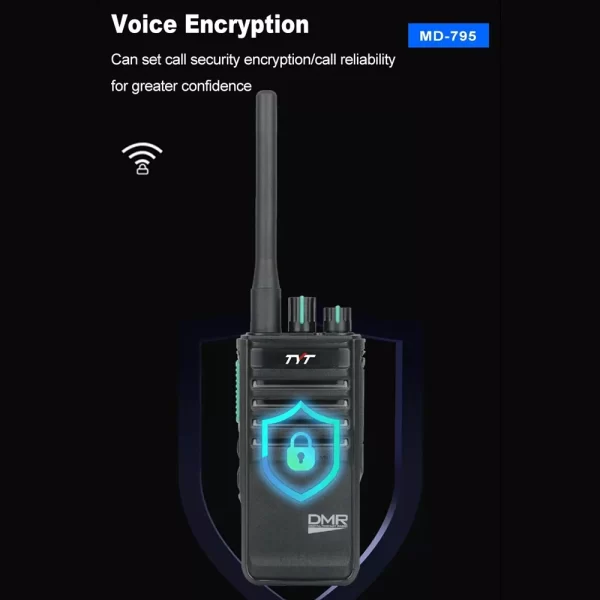 TYT MD-795 DMR Digital Radio UHF 400-470MHz with Voice Encryption 4W/1W Power Portable Two way Radio - Image 4