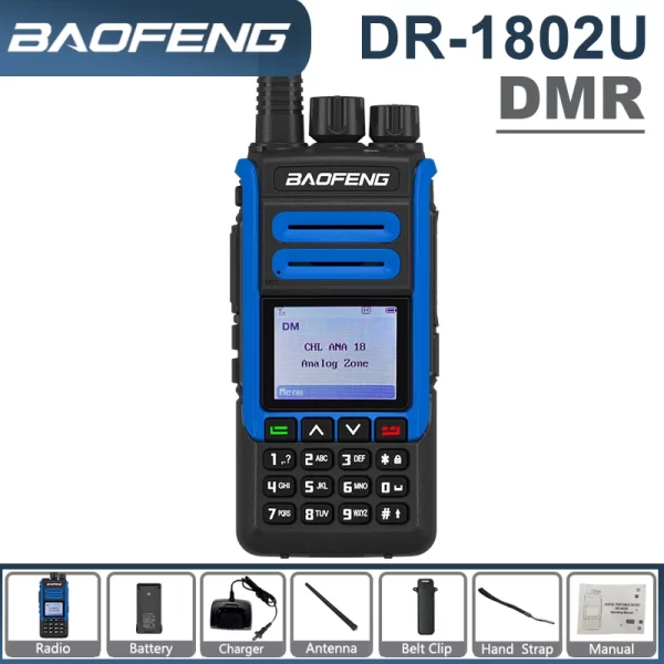 Baofeng DR-1802U DMR Walkie Talkie Advanced AES256 Encryption 2200mah 1024 Channel UHF 400-470MHZ Long Range Walkie Talkie - Image 6