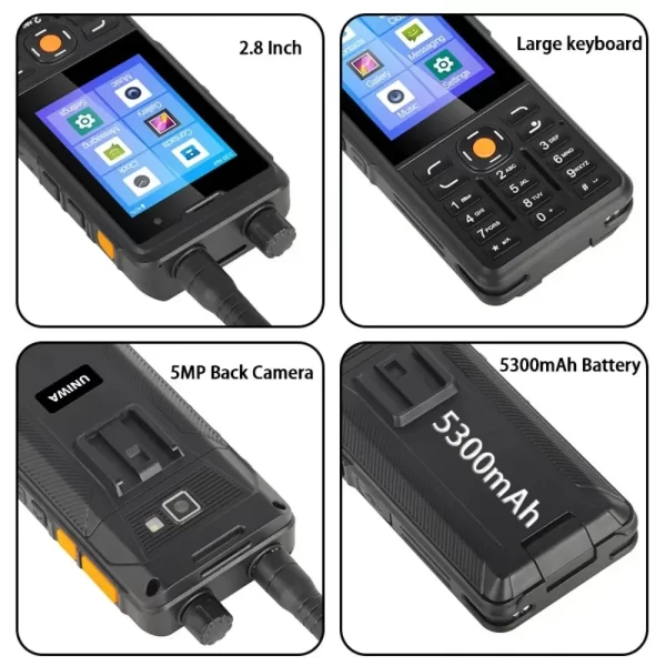 UNIWA P5 DMR Phone Zello POC Radio Digital UHF 400-480mhz LTE 4G Cellphone - Image 5