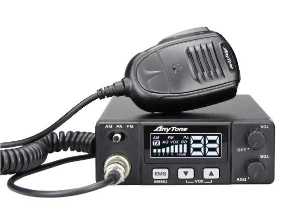 New Anytone AT-505Pro CB Mobile Transceiver 26.965-27.405MHz 4W 40Channels AM/FM/PA Scan Function ASQ/SQ/VOX Car Radio - Image 2
