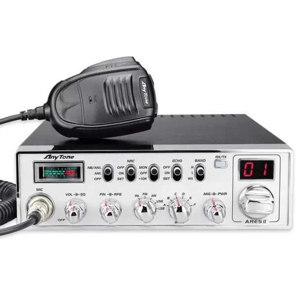 AnyTone ARES II CB Radio10 Meter High Power Mobile Amateur Two way radio
