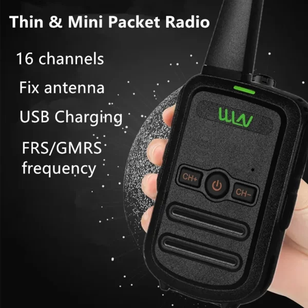 10PCS WLN KD-C52 Mini Handheld Transceiver UHF400-470MHz Two Way Radio 16CH Walkie Talkie KD-C51 Upgraded - Image 5