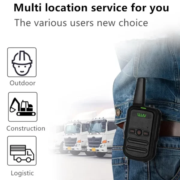 10PCS WLN KD-C52 Mini Handheld Transceiver UHF400-470MHz Two Way Radio 16CH Walkie Talkie KD-C51 Upgraded - Image 6