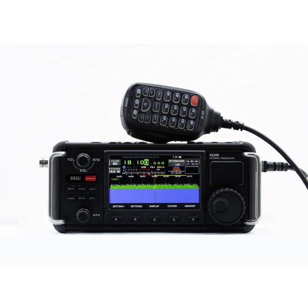 Newest Xiegu X6200 HF/50MHz Compact-type Amateur Portable Radio Transceiver WFM Aviation Wide Frequency Band Multi-mode Receiver