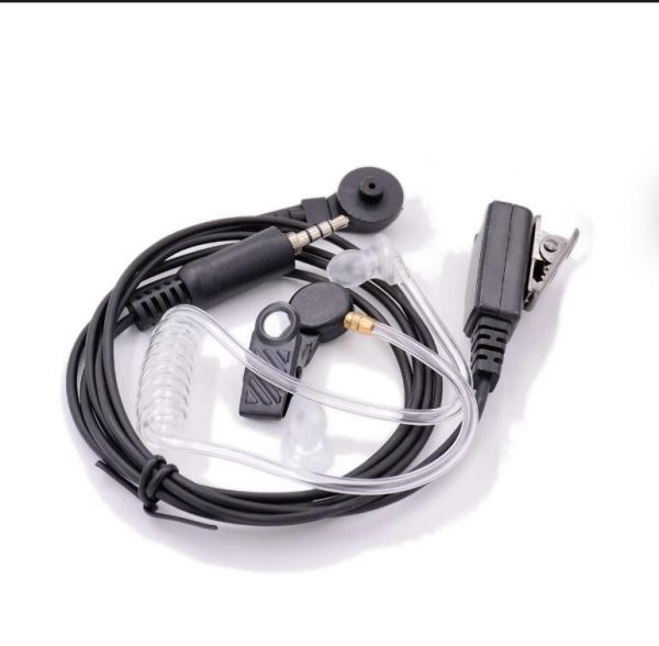 Acoustic Tube Earpiece Headset for Yaesu Vertex VX6R VX6 VX7R VX170 FT270 Standard Horizon HX210 HX400 HX750S HAM Radio PTT Mic