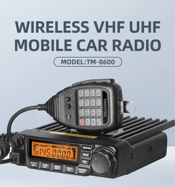 YANTON TM-8600 60W 400-480/136-174MHz Mobile Radio Scrambler Encryption Function Car Radio