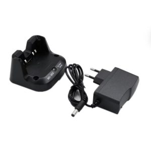 BC202 Desktop Rapid Charger Tray & AC Plug Adapter for BP271 BP272 BP307 ID-31A ID-31E ID-51A ID51E HAM Radio Charge Accessory