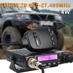 TYT European CB Mini Walkie Talkie FM/AM Citizen Band 11 Meters Car Radio 4W 40Channels 26.96500-27.40500MHz 27MHz Mobile Transceiver