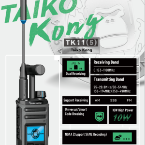 Quansheng TK11(5) New 10W AM SSB FM Spectrum Analyzer Frequency Meter Magic Voice Walkie Talkie