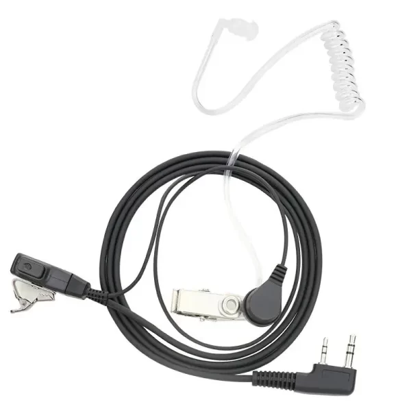 2 Pin PTT MIC Headset Covert Acoustic Tube In-ear Earpiece For Kenwood TYT Baofeng UV-5R BF-888S CB Radio Accessories - Image 2