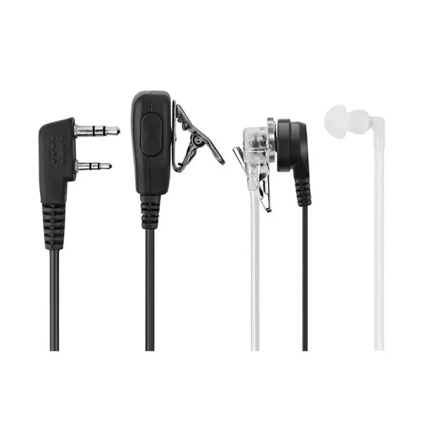2 Pin PTT MIC Headset Covert Acoustic Tube In-ear Earpiece For Kenwood TYT Baofeng UV-5R BF-888S CB Radio Accessories - Image 5