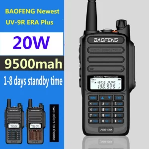 2025 IP68 waterproof baofeng uv 9r plus 20w ERA walkie talkie long range 30km car cb ham radio hf transceiver UHF radio station