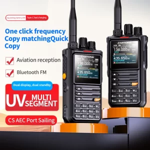 ZASTONE M8 10W Two Way Radio AM Air Aviation Band High Power Walkie-Talkie APP programming noise