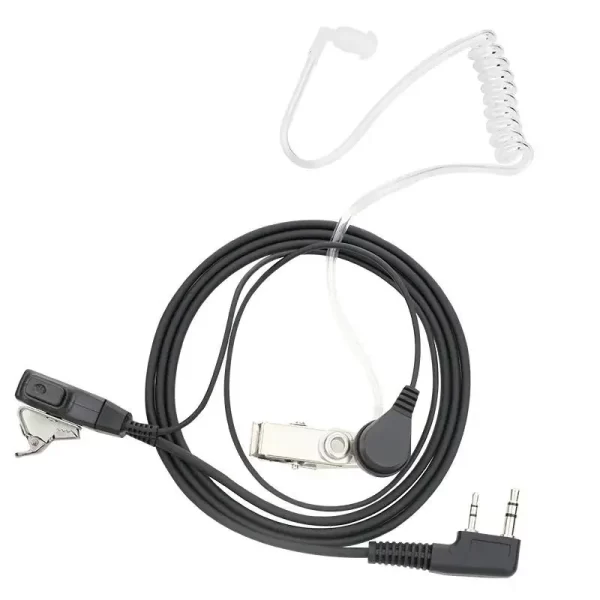 2 Pin PTT MIC Headset Covert Acoustic Tube In-ear Earpiece For Kenwood TYT Baofeng UV-5R BF-888S CB Radio Accessories - Image 4