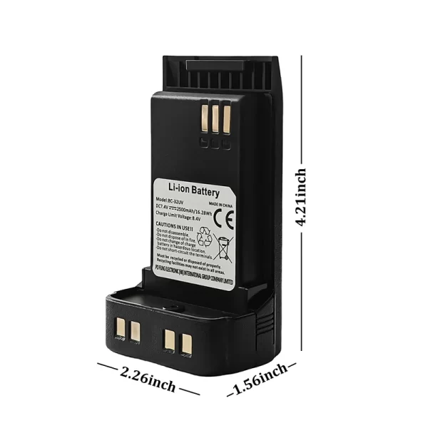 Walkie Talkie Battery Replacements Batteries For Baofeng DMR DM-32 / DM-32UV / UV-32 Two way Radios - Image 5