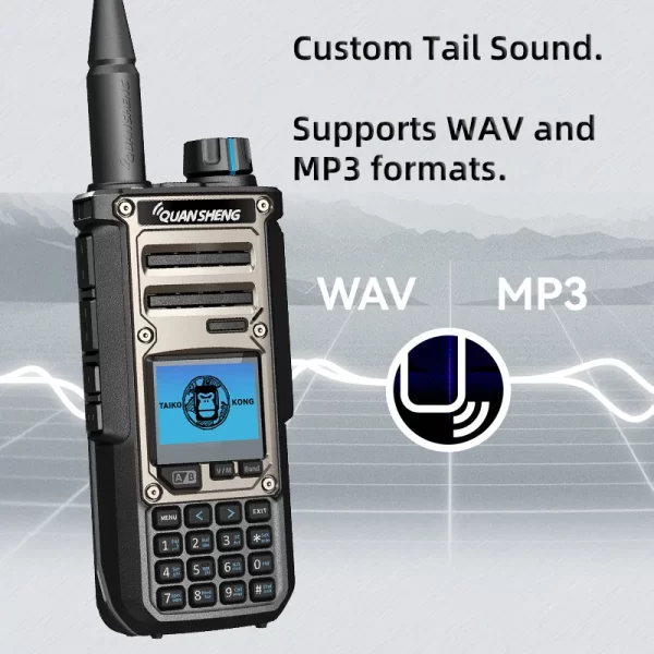 Quansheng TK11(8) Walkie Talkie 10W 3000mAh VHF UHF Dual Receive AM FM CW SSB NOAA Spectrum Analyzer Magic Voice Two Way Radio - Image 6