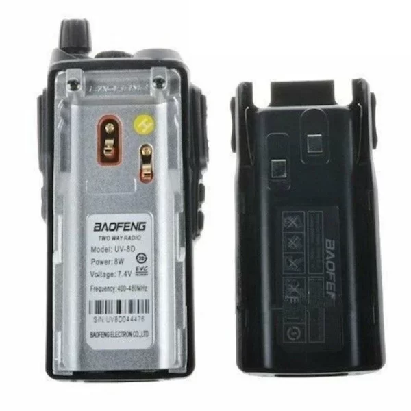 Baofeng UV-8D Dual PTT Key UHF 400-520Mhz Portable Transceiver Two Way Radio Walkie Talkie Interphone FM Radio with 2800mAh battery - Image 4