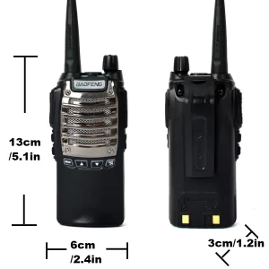 Baofeng UV-8D Dual PTT Key UHF 400-520Mhz Portable Transceiver Two Way Radio Walkie Talkie Interphone FM Radio with 2800mAh battery