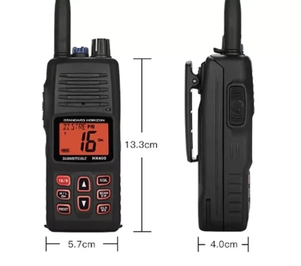 Standard Horizon Handheld Marine VHF Radio Waterproof Intrinsically Safe w/NOAA HX400IS - Image 3