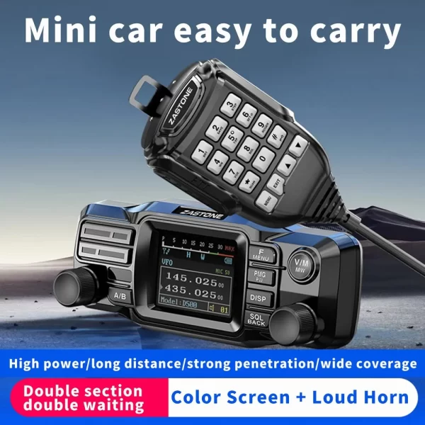 ZASTONE D500 25W Mini Mobile Car Radio HF Transceiver Aviation AM Frequency Decoding Outdoor Communication - Image 5