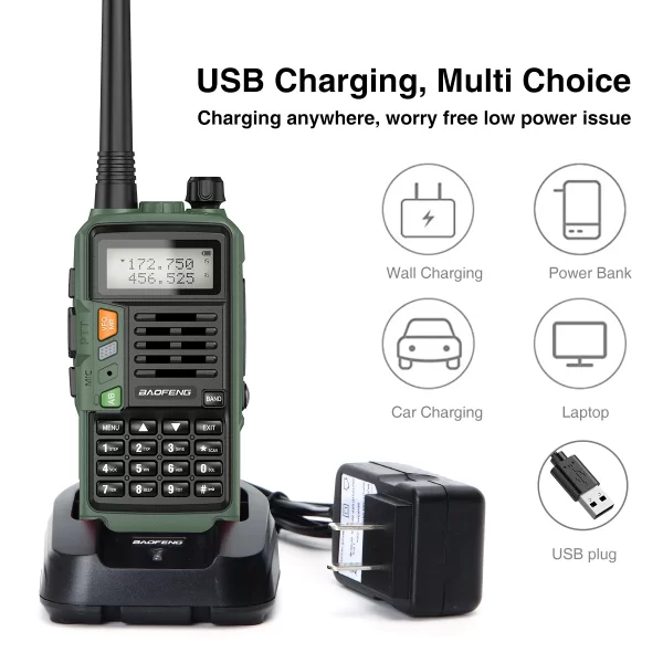 Baofeng UV-S9 PLUS 10W Walkie Talkie Dual Band Long Range VHF UHF Handheld Radio For UV-5R UV-K5 Ham Two Way Radio for Camping - Image 3