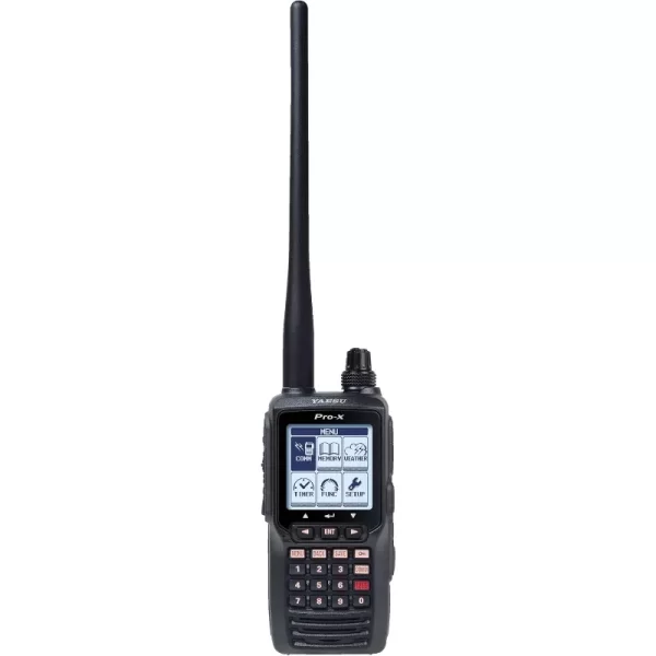 YAESU FTA-550L Aviation Hand Held Radio - VOR and ILS Navigation Features - NOAA Weather - with Battery & Charger