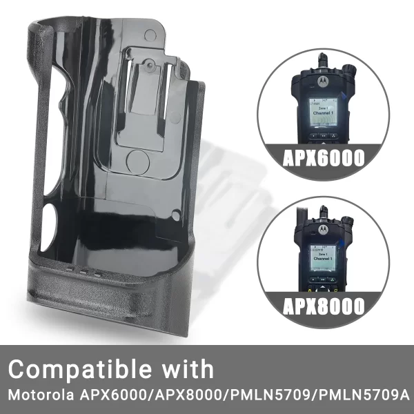 Walkie Talkie Clip Holster Carry Case Fit Motorola APX6000 APX8000 PMLN5709 PMLN5709A Holder Case Belt Clip Ham Two Way Radio - Image 3