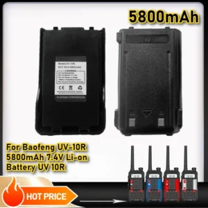 Baofeng UV-10R 5800mAh 7.4V Li-on Battery Two Way Radio Accessories Walkie Talkie Battery Accessories