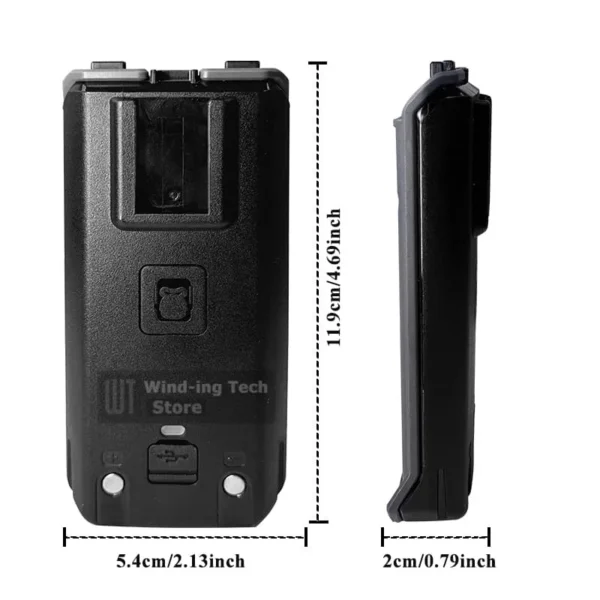 Quansheng TK11(5) Walkie Talkie Replacement Battery Back Clip Set 2500mAh Type-C Charging - Image 4